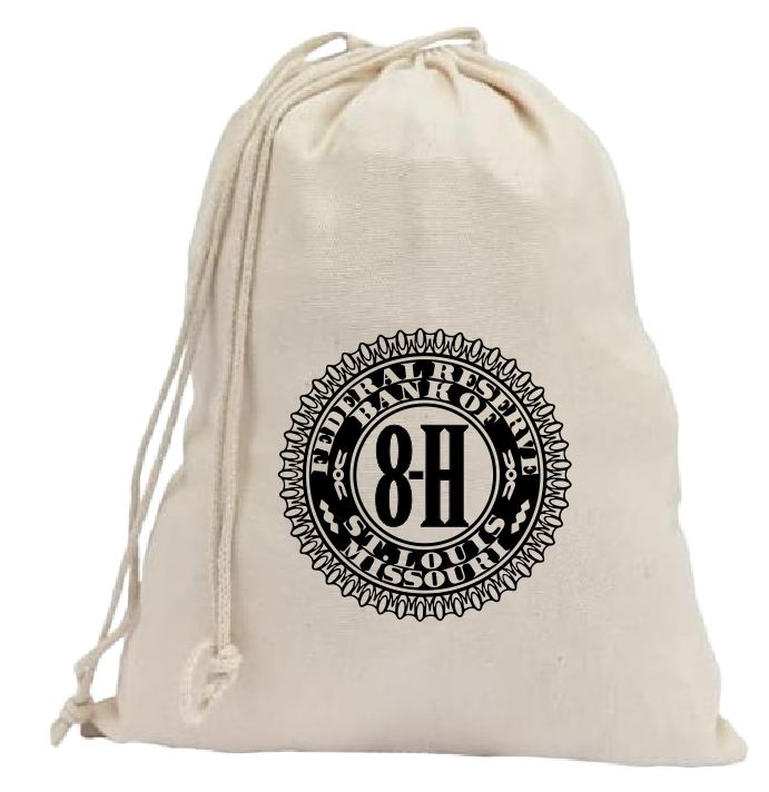 CB67 Coin Collector Federal Reserve Bank Bag 8-H St. Louis
