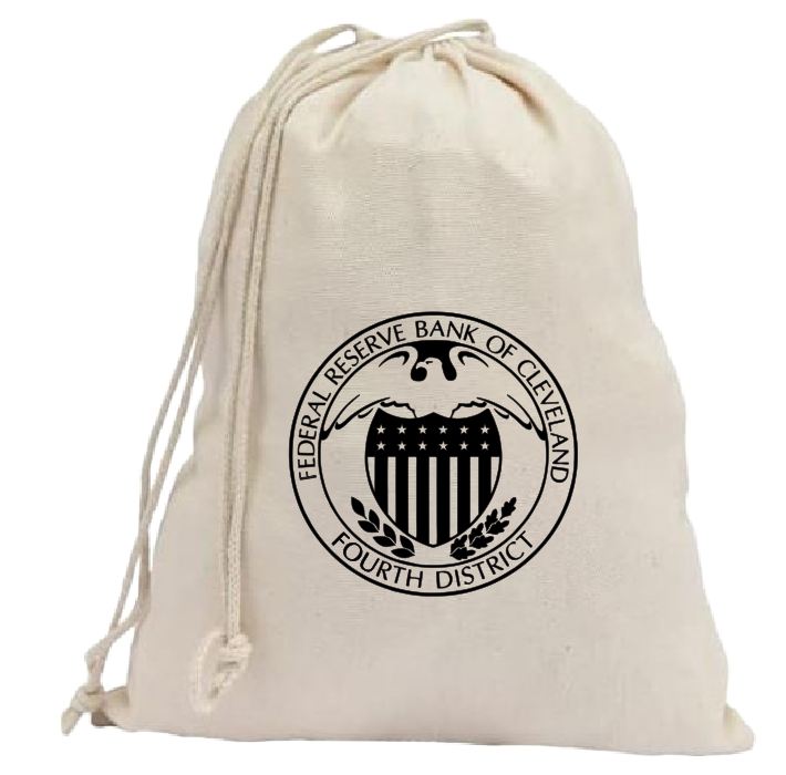 CB58 Coin Collector Canvas Bag Vintage Style Federal Reserve Bank of Cleveland