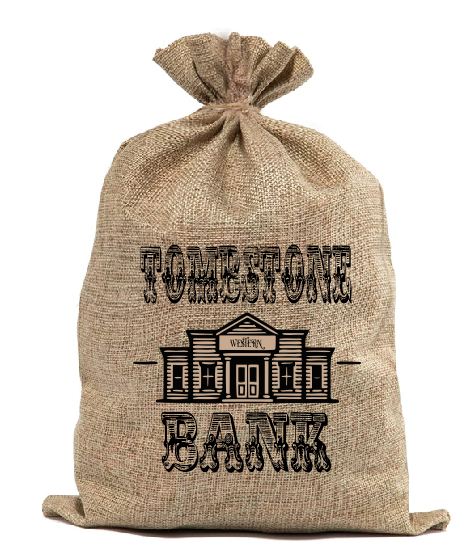 BB01 Tombstone Bank Burlap Bag