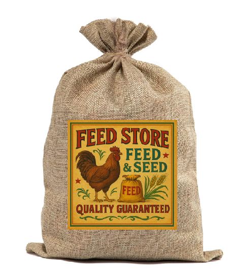BB17 Feed Store Burlap Bag