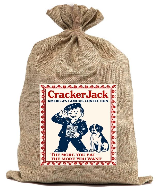 BB02 Cracker Jack Burlap Bag
