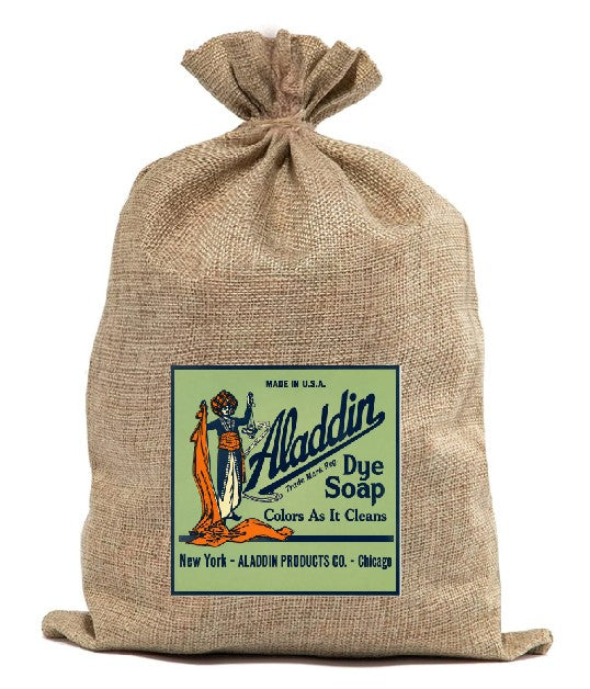 BUR60 Burlap Bag Vintage Style Bag Dye Soap