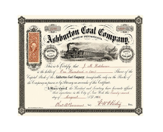 MS329 Vintage Style Metal Sign Mining Company Stocks Ashton