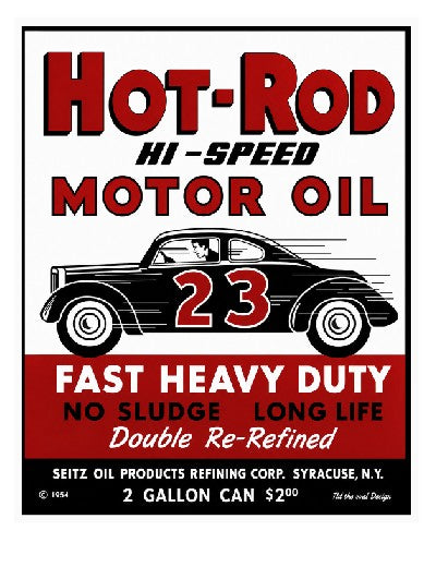 Vintage Style Metal Sign Hot Rod MS973