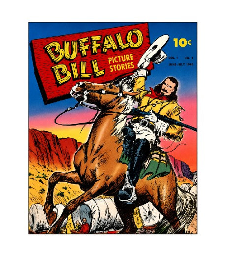 MS625 Vintage Style Metal Sign Buffalo Bill