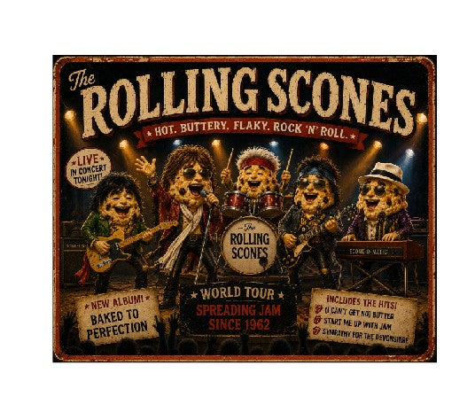 MS517 Vintage Style Metal Sign Funny Rock Band