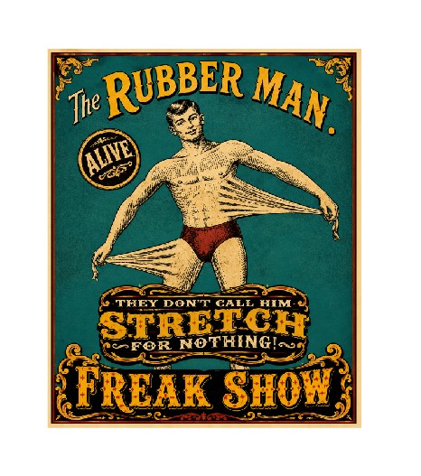 MS844 Vintage Style Metal Sign The Rubber Man