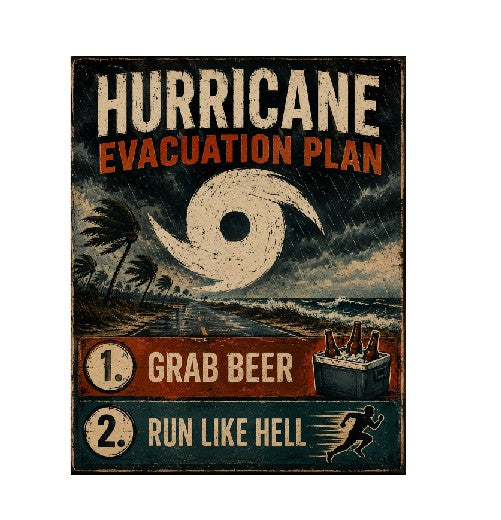 MS792 Vintage Style Metal Sign Funny Beer Sign