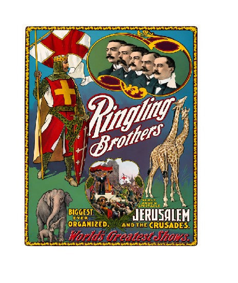 MS343 Vintage Style Metal Sign Ringling Brothers