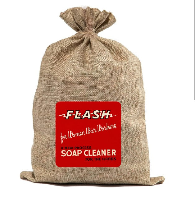 BUR61 Burlap Bag Vintage Style Bag Soap for Hands