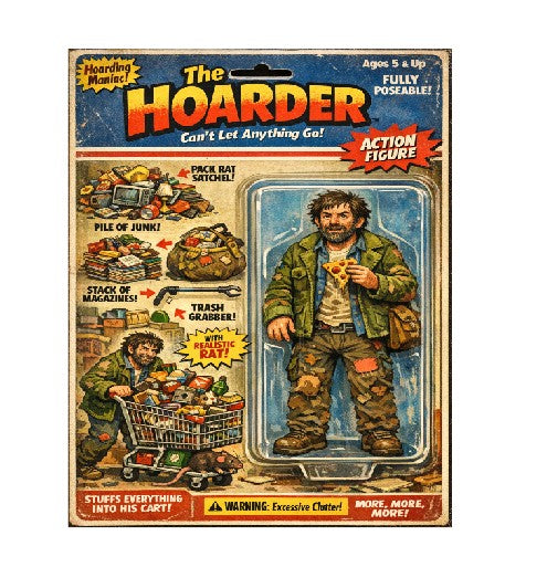 MS348 Retro Style Funny Metal Sign The Hoarder