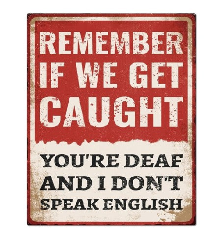 MS294 Vintage Style Metal Sign Funny Saying