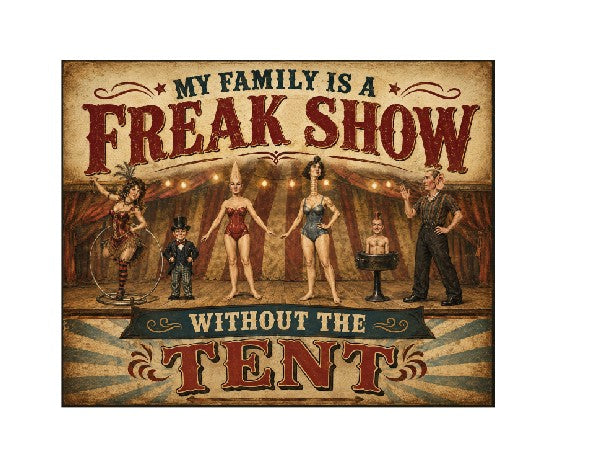 Vintage Style Metal Sign Freak Show MS867