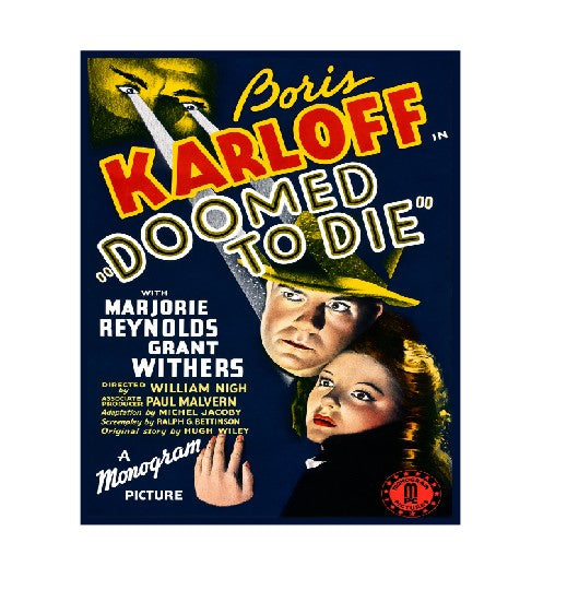 Vintage Style Metal Sign Horror Film Doomed To Die MS900