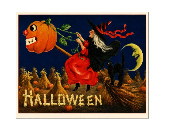 MS588 Vintage Style Metal Sign Happy Halloween