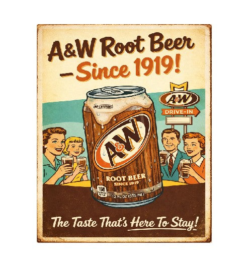 MS298 Vintage Style Metal Sign Root Beer