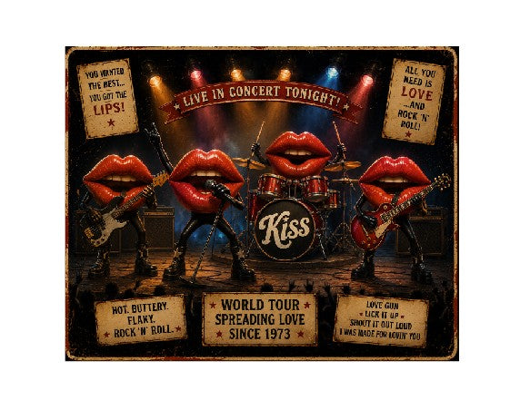 MS543 Vintage Style Metal Sign Funny Rock Band Sign