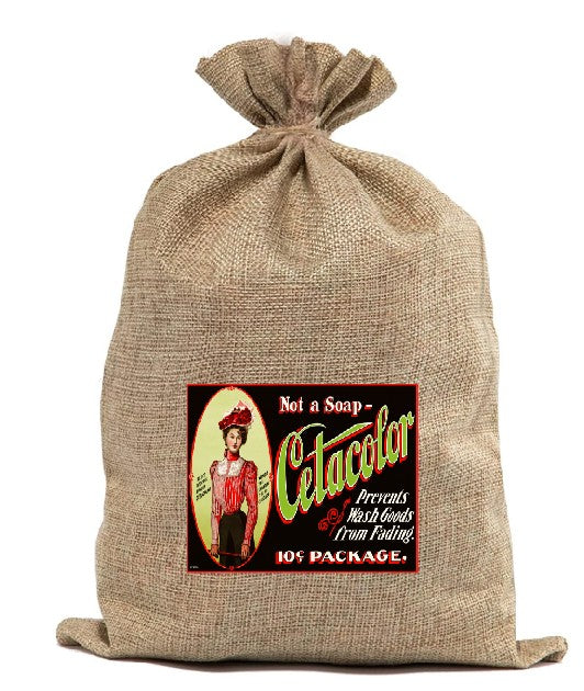 BUR59 Burlap Bag Vintage Style Bag Soap Clothes