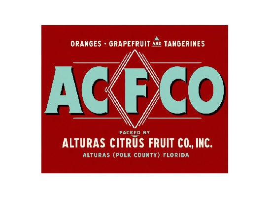 MS827 Vintage Style Metal Sign Citrus Fruit