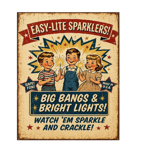 MS257 Vintage Style Metal Sign Toy Advertising