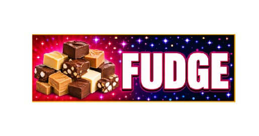 SS55 Metal Sign Fudge