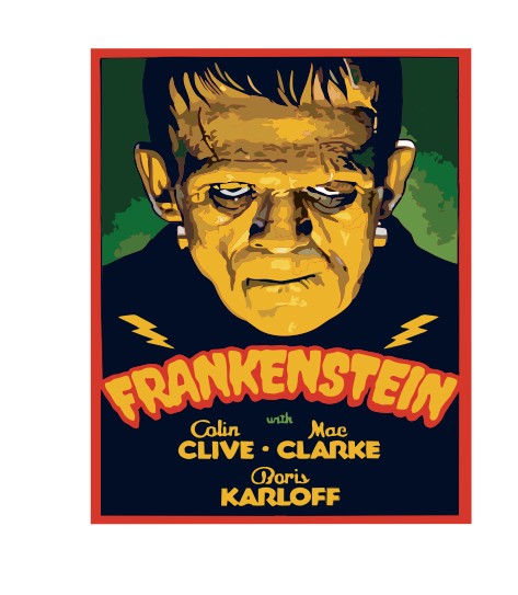 MS280 Vintage Movie Metal Sign Frankenstein