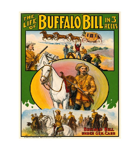 MS175 Crate Label Vintage Style Sign Metal Wall Deco Buffalo Bill