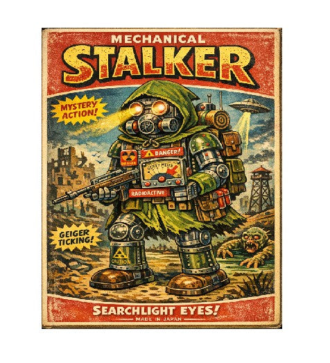 MS207 Vintage Style Tin Toy Metal Sign Stalker