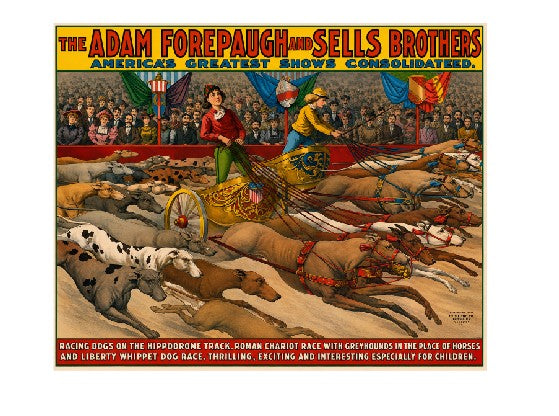 MS321 Vintage Style Metal Sign Adam Forepaugh and Sells Brothers