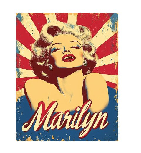 MS235 Vintage Style Metal Sign Marilyn