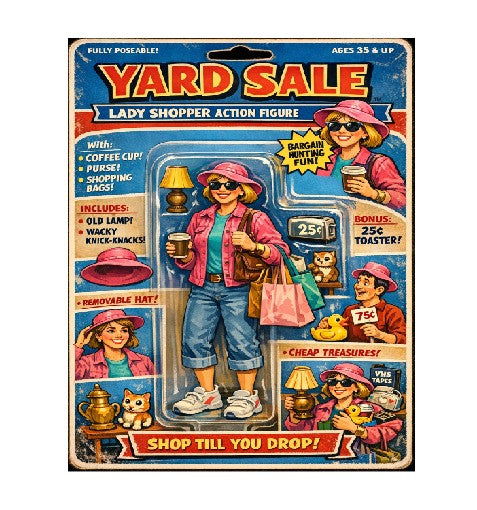 MS376 Retro Style Funny Metal Sign The Yard Sale