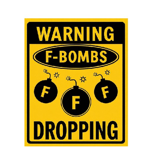Vintage Style Metal Sign Funny F Bomb Sign MS871