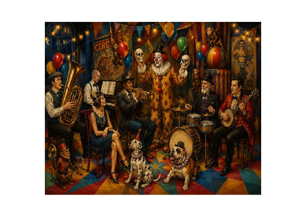 MS384 Vintage Style Metal Sign Circus Band