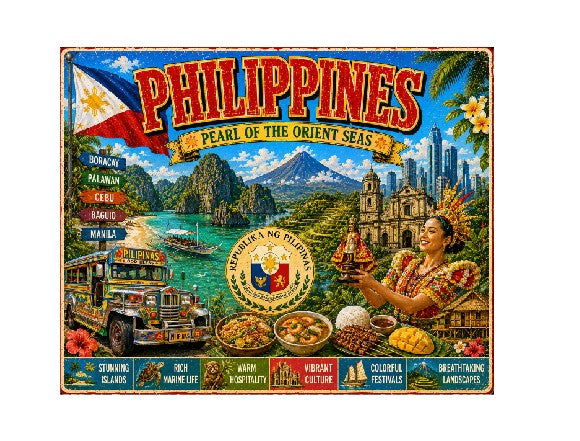 MS734 Vintage Style Metal Sign Philippines