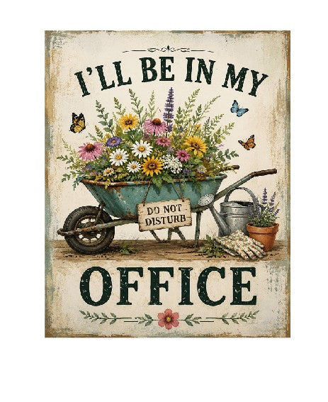MS419 Vintage Style Metal Sign My Office