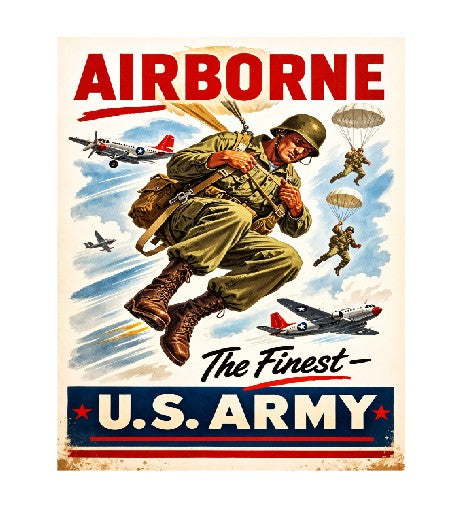 MS191 Vintage Style US Army Metal sign