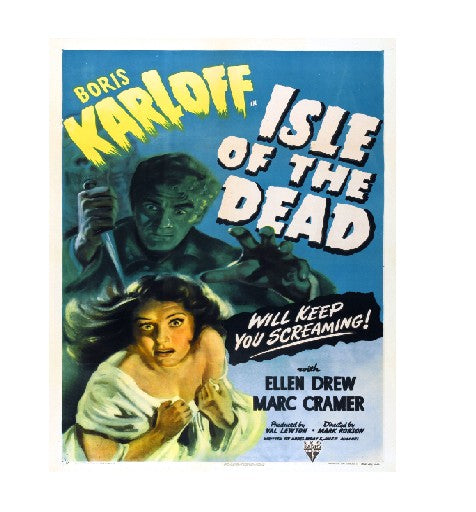 Vintage Style Metal Sign Horror Film Isle of The Dead MS916