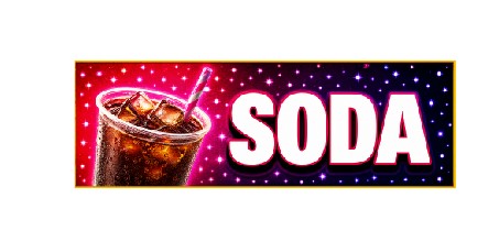 SS58 Metal Sign Soda