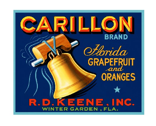 MS133 Crate Label Vintage Style Sign Metal Wall Deco Grapefruit Oranges Carillon