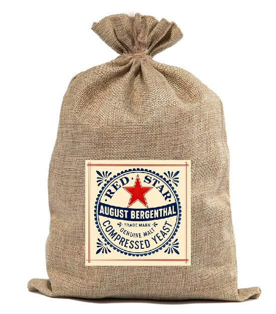 BUR86 Burlap Bag Vintage Style Bag Yeast