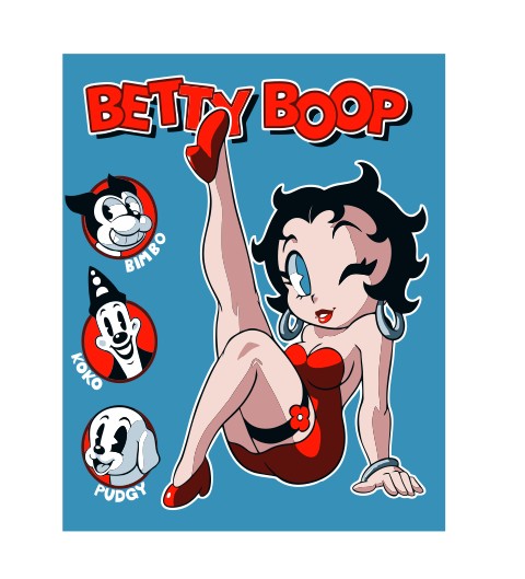 MS304 Vintage Style Metal Sign Betty Boop