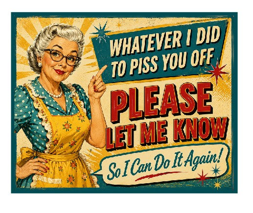 Vintage Style Metal Sign Funny Sign MS963