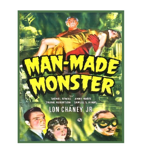 Vintage Style Metal Sign Horror Film Man Made Monster MS923