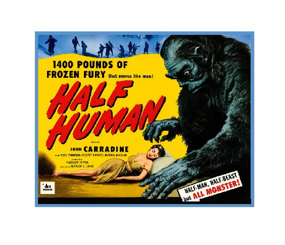 Vintage Style Metal Sign Horror Film Half Human MS908