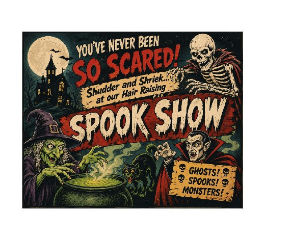 MS652 Vintage Style Metal Sign Halloween