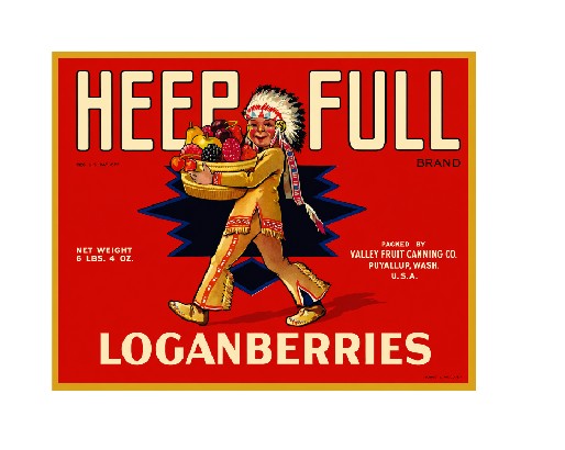 MS121 Crate Label Vintage Style Sign Metal Wall Loganberries