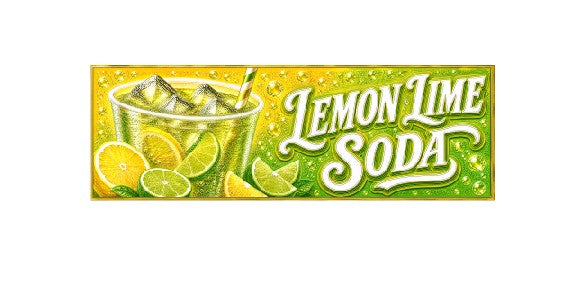 SS44 Metal Sign Lemon Lime Soda