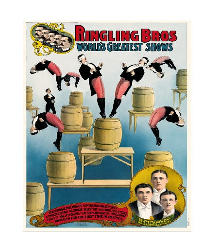 MS341 Vintage Style Metal Sign Ringling Brothers