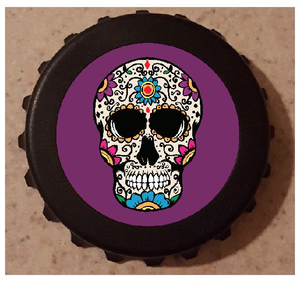 G27 Purple Sugar Skull Bottle Opener - Iris Fashion Jewelry