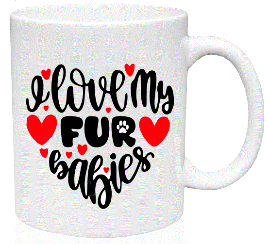 MG02 I Love My Fur Babies Mug - Iris Fashion Jewelry